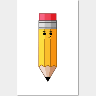 Smirking Pencil Posters and Art